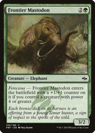 Frontier Mastodon [Fate Reforged] | Magic Magpie