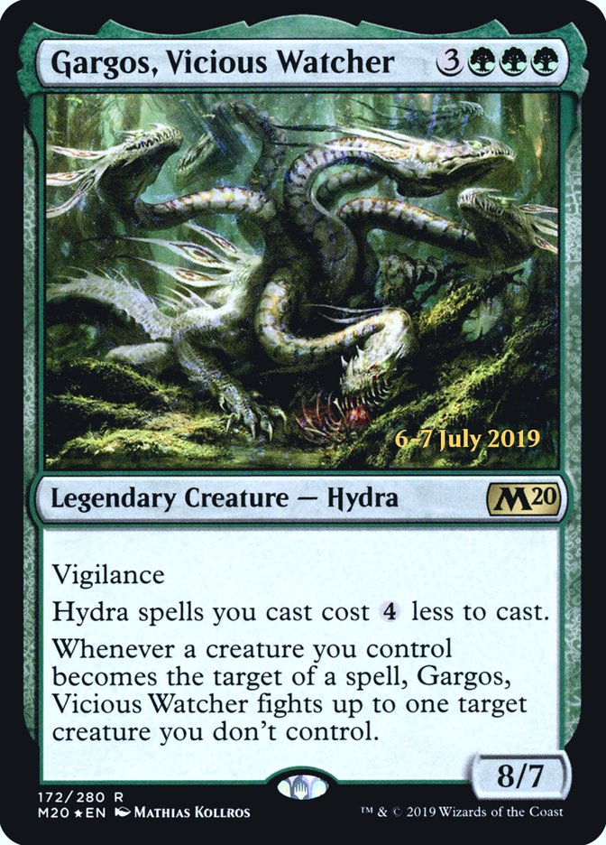 Gargos, Vicious Watcher  [Core Set 2020 Prerelease Promos] | Magic Magpie