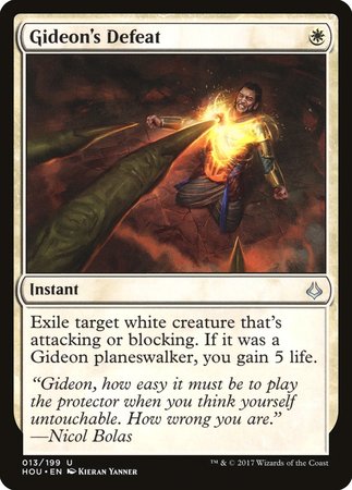 Gideon's Defeat [Hour of Devastation] | Magic Magpie