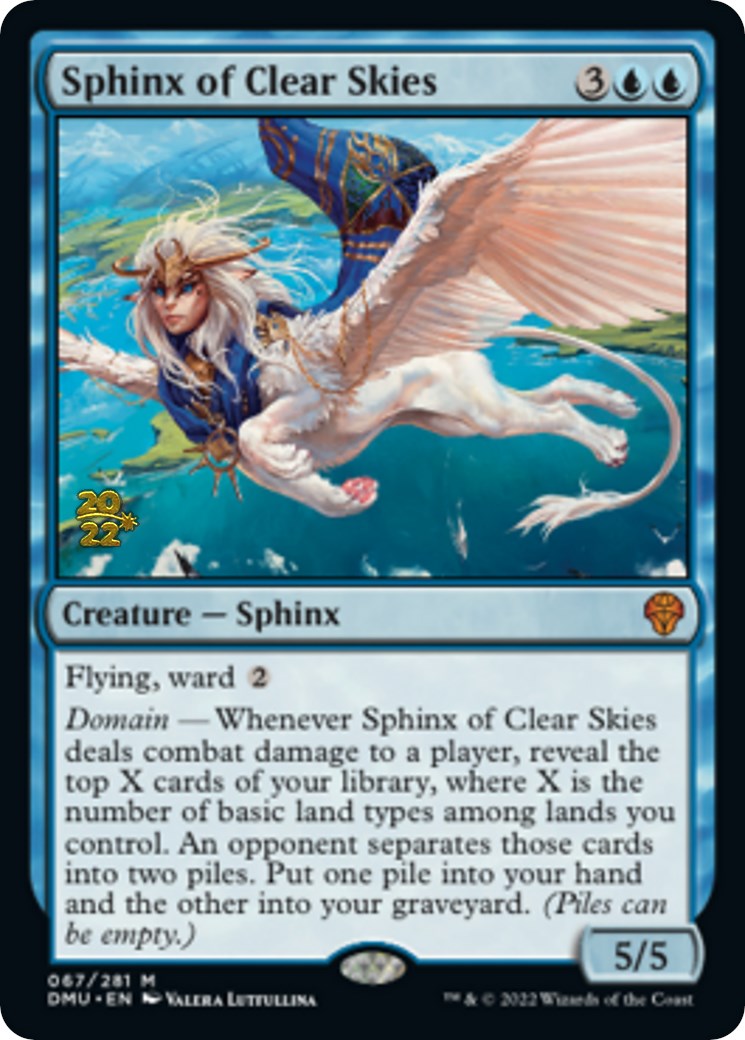 Sphinx of Clear Skies [Dominaria United Prerelease Promos] | Magic Magpie