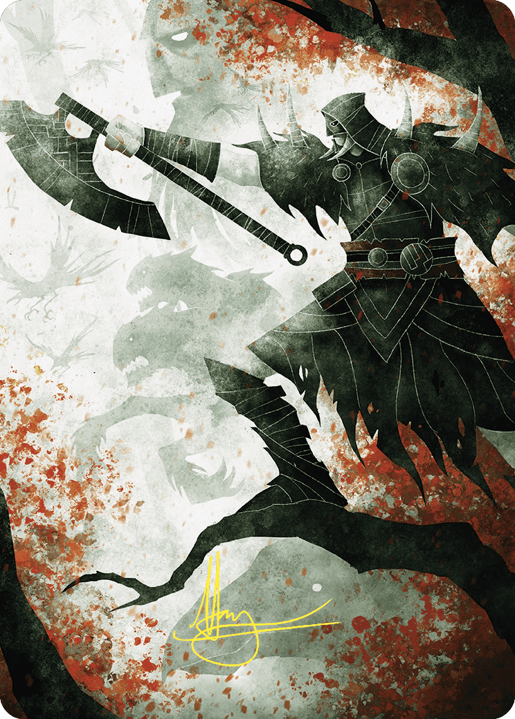Garruk's Uprising Art Card (Gold-Stamped Signature) [Wilds of Eldraine Art Series] | Magic Magpie