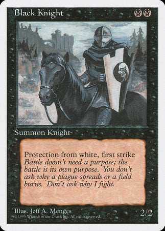 Black Knight [Fourth Edition] | Magic Magpie