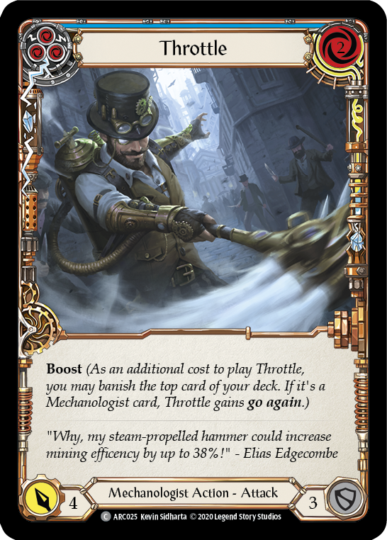 Throttle (Blue) [U-ARC025] Unlimited Rainbow Foil | Magic Magpie