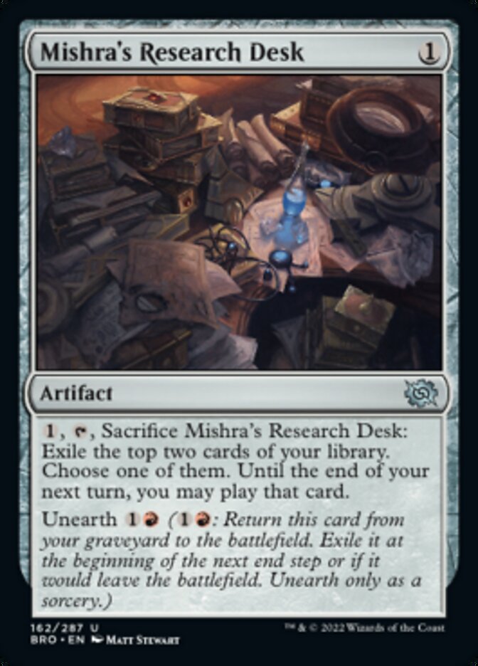 Mishra's Research Desk [The Brothers' War] | Magic Magpie