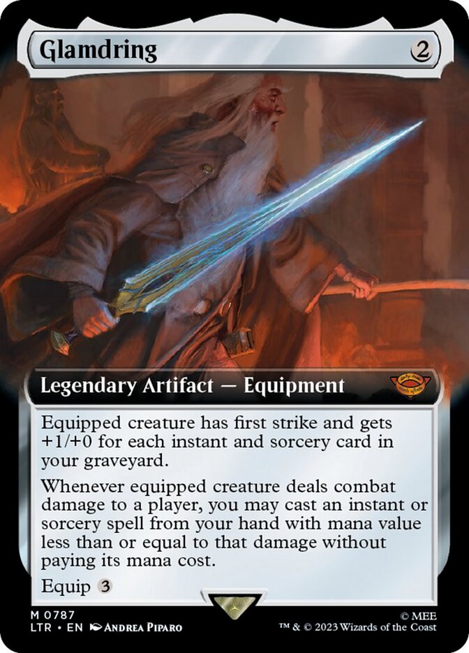 Glamdring (Extended Art) (Surge Foil) [The Lord of the Rings: Tales of Middle-Earth] | Magic Magpie