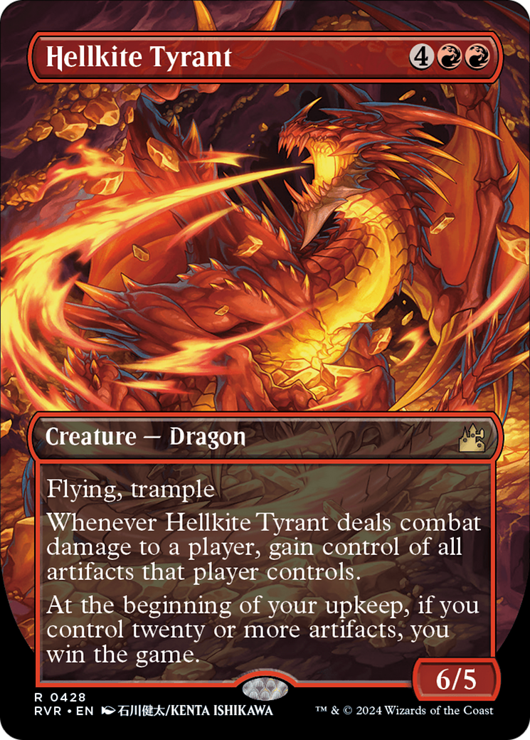 Hellkite Tyrant (Anime Borderless) [Ravnica Remastered] | Magic Magpie