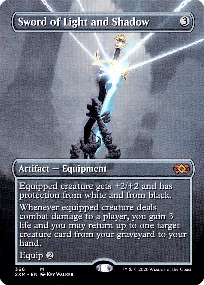 Sword of Light and Shadow (Borderless) [Double Masters] | Magic Magpie