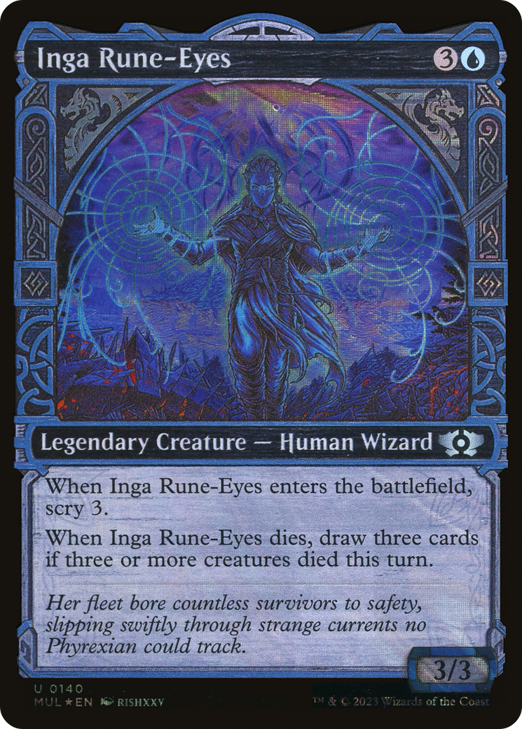 Inga Rune-Eyes (Halo Foil) [Multiverse Legends] | Magic Magpie