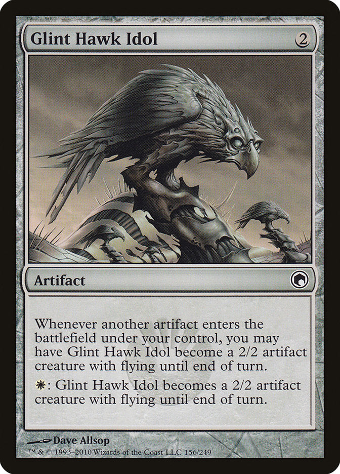 Glint Hawk Idol [Scars of Mirrodin] | Magic Magpie