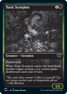 Toxic Scorpion [Innistrad: Double Feature] | Magic Magpie