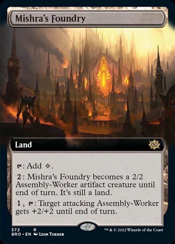 Mishra's Foundry (Extended Art) [The Brothers' War] | Magic Magpie