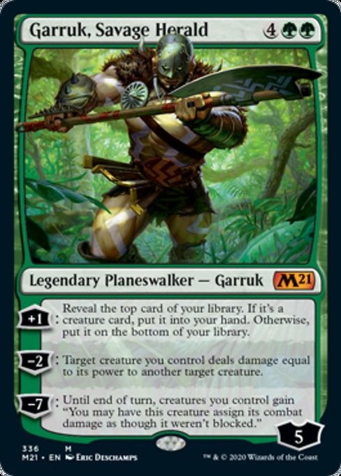 Garruk, Savage Herald [Core Set 2021] | Magic Magpie