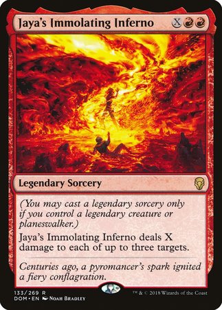 Jaya's Immolating Inferno [Dominaria] | Magic Magpie