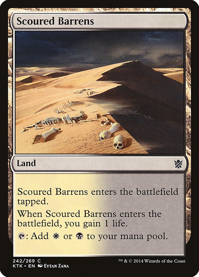 Scoured Barrens [Khans of Tarkir] | Magic Magpie