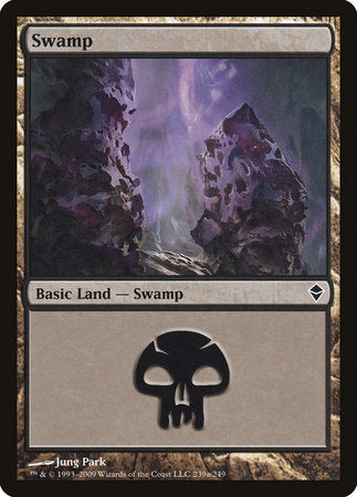 Swamp (239a) [Zendikar] | Magic Magpie