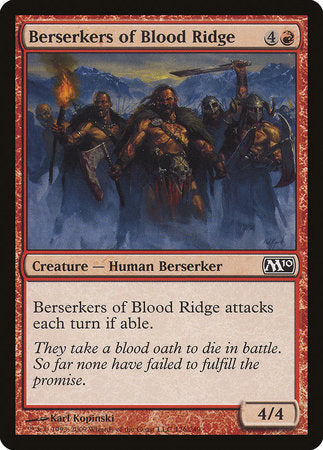 Berserkers of Blood Ridge [Magic 2010] | Magic Magpie