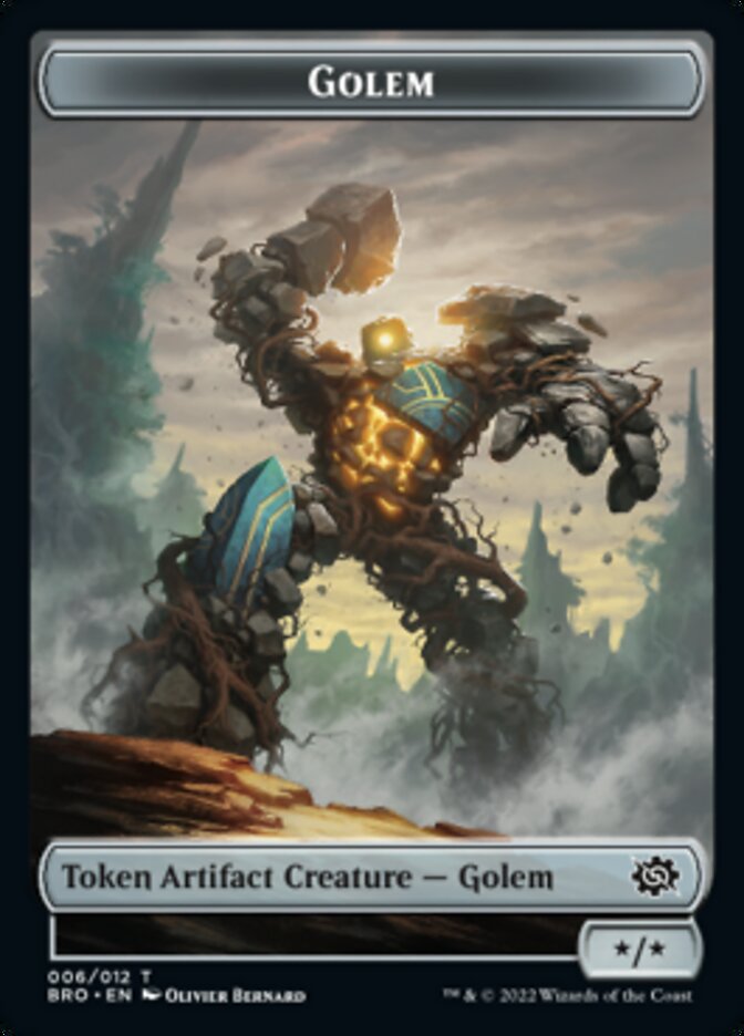 Golem Token [The Brothers' War Tokens] | Magic Magpie