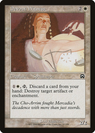 Devout Witness [Mercadian Masques] | Magic Magpie