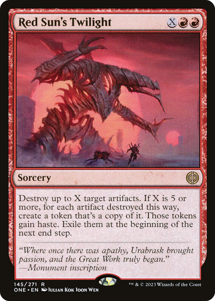 Red Sun's Twilight [Phyrexia: All Will Be One] | Magic Magpie
