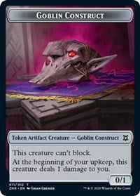 Goblin Construct // Illusion Double-sided Token [Zendikar Rising Tokens] | Magic Magpie