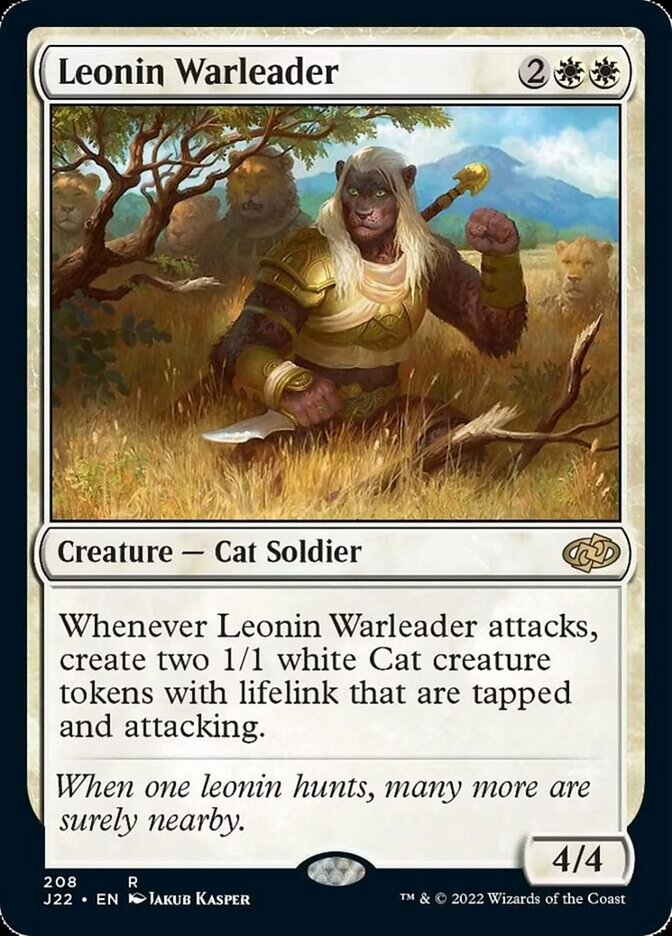 Leonin Warleader [Jumpstart 2022] | Magic Magpie