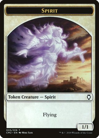 Spirit Token [Commander Anthology Volume II Tokens] | Magic Magpie