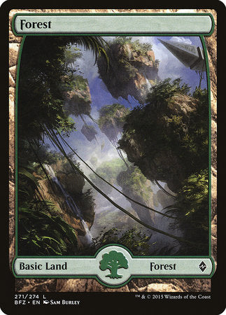 Forest (271) - Full Art [Battle for Zendikar] | Magic Magpie