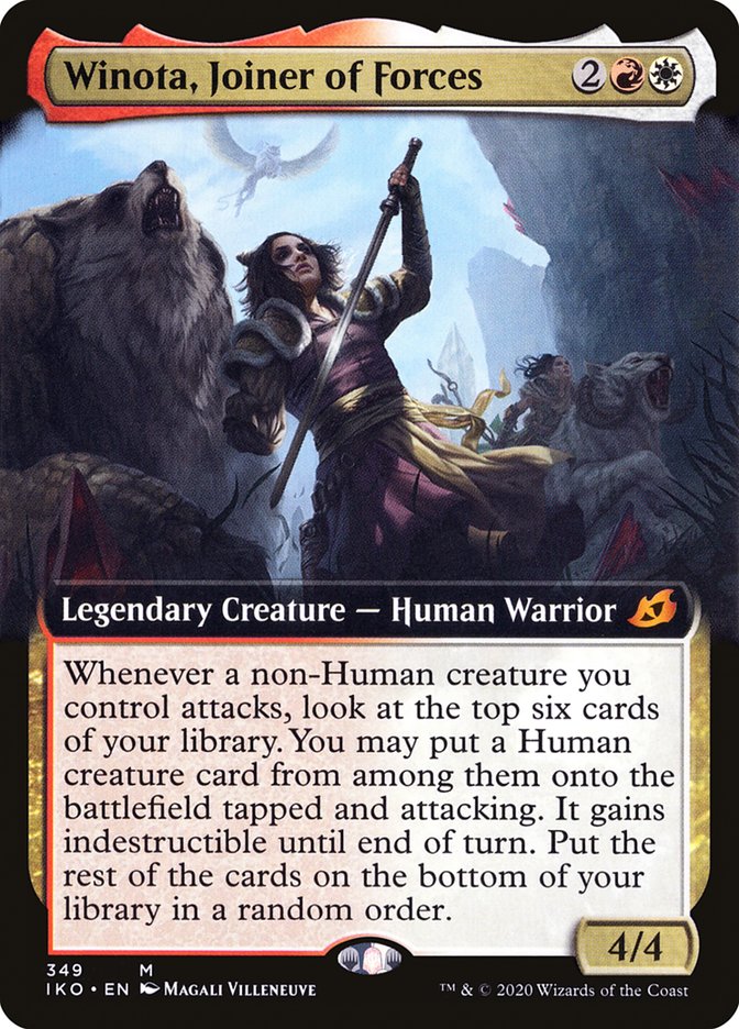 Winota, Joiner of Forces (Extended Art) [Ikoria: Lair of Behemoths] | Magic Magpie