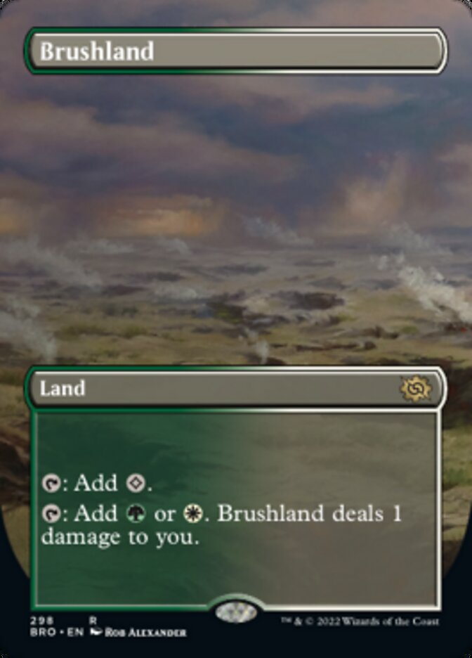 Brushland (Borderless Alternate Art) [The Brothers' War] | Magic Magpie