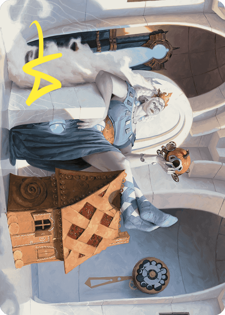 Beluna Grandsquall Art Card (Gold-Stamped Signature) [Wilds of Eldraine Art Series] | Magic Magpie