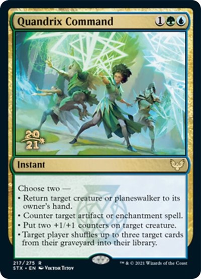 Quandrix Command [Strixhaven: School of Mages Prerelease Promos] | Magic Magpie