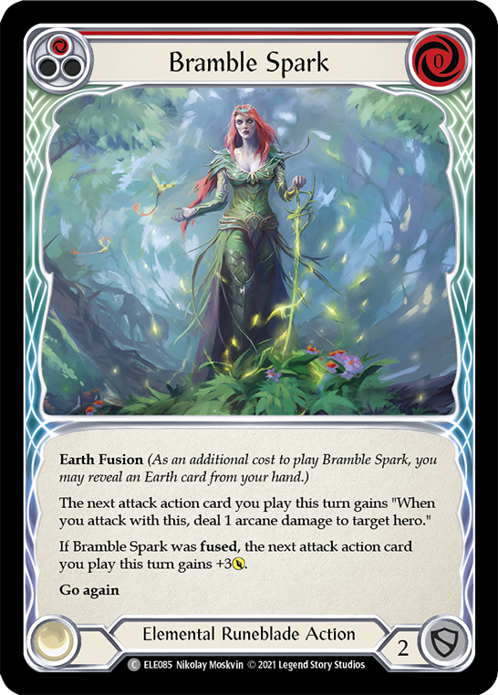 Bramble Spark (Red) [ELE085] (Tales of Aria)  1st Edition Rainbow Foil | Magic Magpie