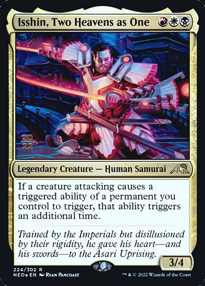 Isshin, Two Heavens as One [Kamigawa: Neon Dynasty Prerelease Promos] | Magic Magpie