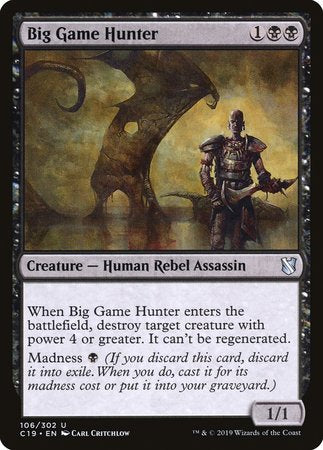 Big Game Hunter [Commander 2019] | Magic Magpie