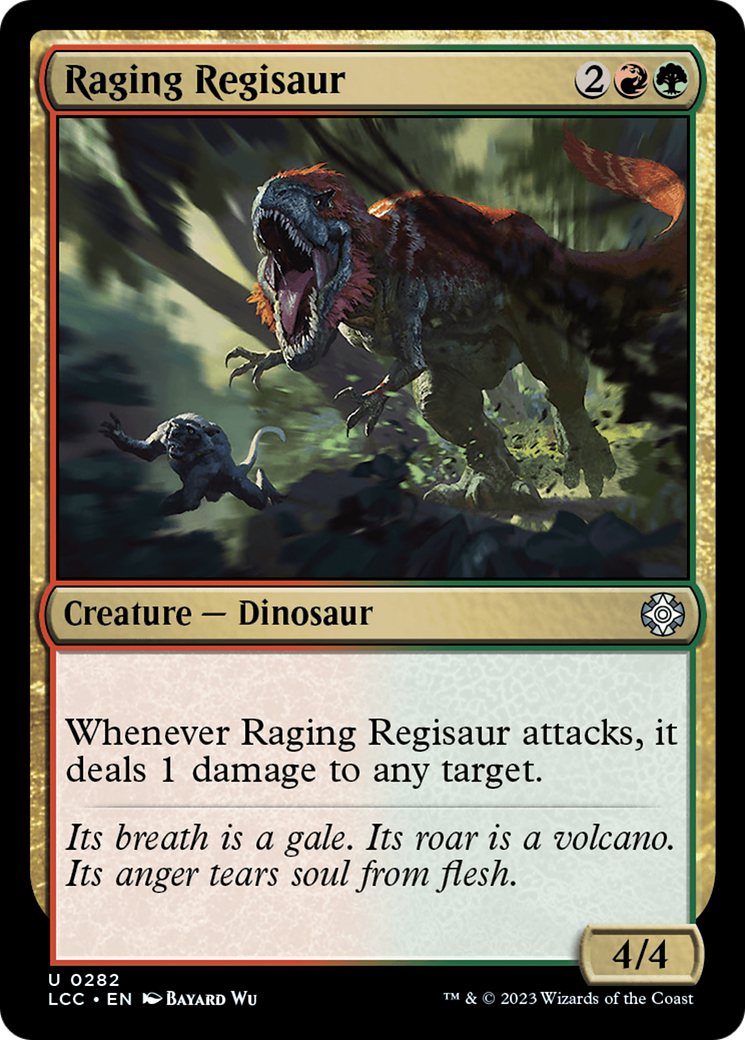 Raging Regisaur [The Lost Caverns of Ixalan Commander] | Magic Magpie