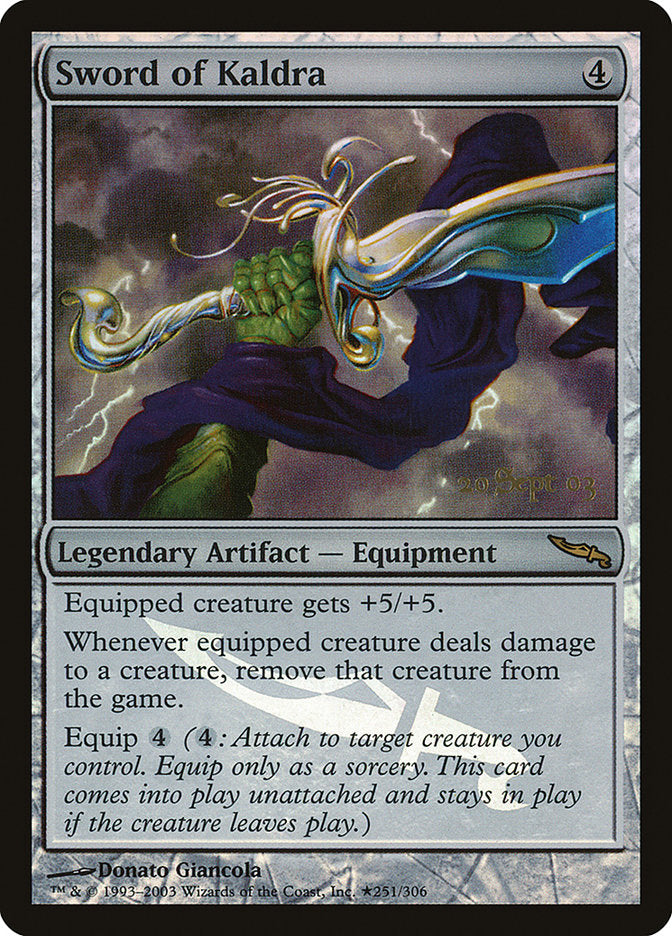 Sword of Kaldra [Mirrodin Promos] | Magic Magpie