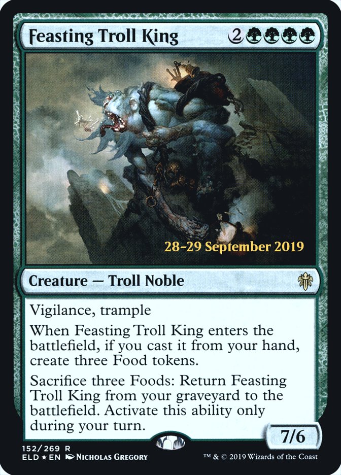 Feasting Troll King  [Throne of Eldraine Prerelease Promos] | Magic Magpie