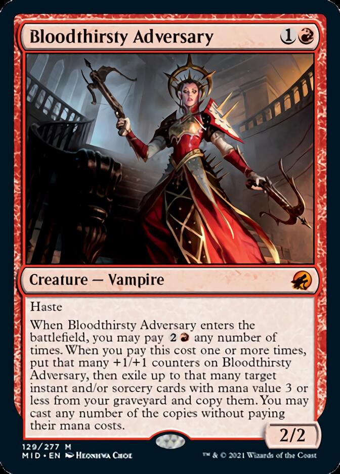 Bloodthirsty Adversary [Innistrad: Midnight Hunt] | Magic Magpie