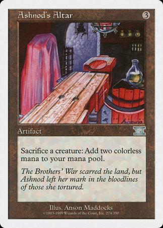 Ashnod's Altar [Classic Sixth Edition] | Magic Magpie