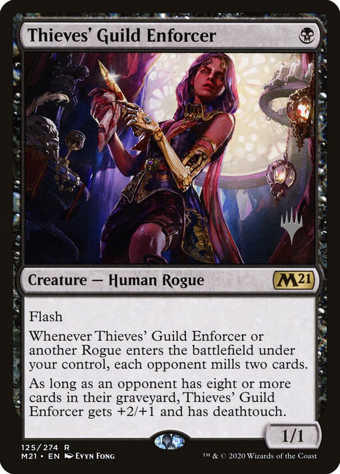 Thieves' Guild Enforcer (Promo Pack) [Core Set 2021 Promos] | Magic Magpie