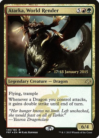 Atarka, World Render [Fate Reforged Promos] | Magic Magpie