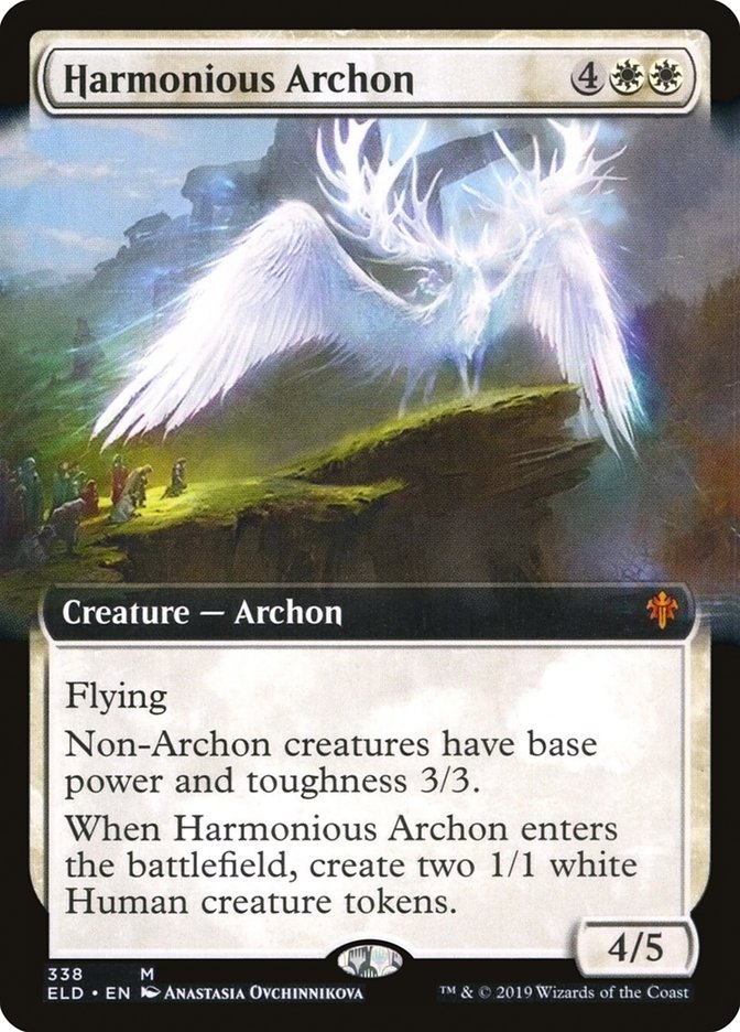 Harmonious Archon (Extended Art) [Throne of Eldraine] | Magic Magpie