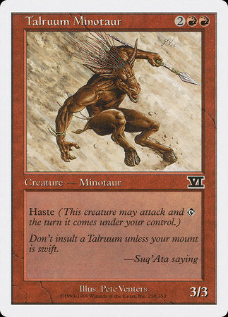 Talruum Minotaur [Classic Sixth Edition] | Magic Magpie