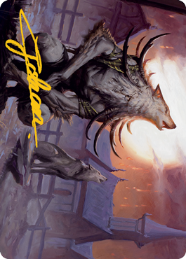 Lord of the Ulvenwald Art Card (Gold-Stamped Signature) [Innistrad: Midnight Hunt Art Series] | Magic Magpie