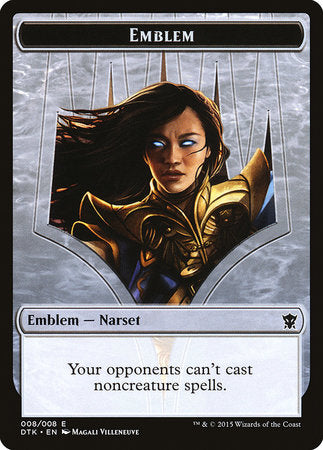 Emblem - Narset Transcendent [Dragons of Tarkir Tokens] | Magic Magpie