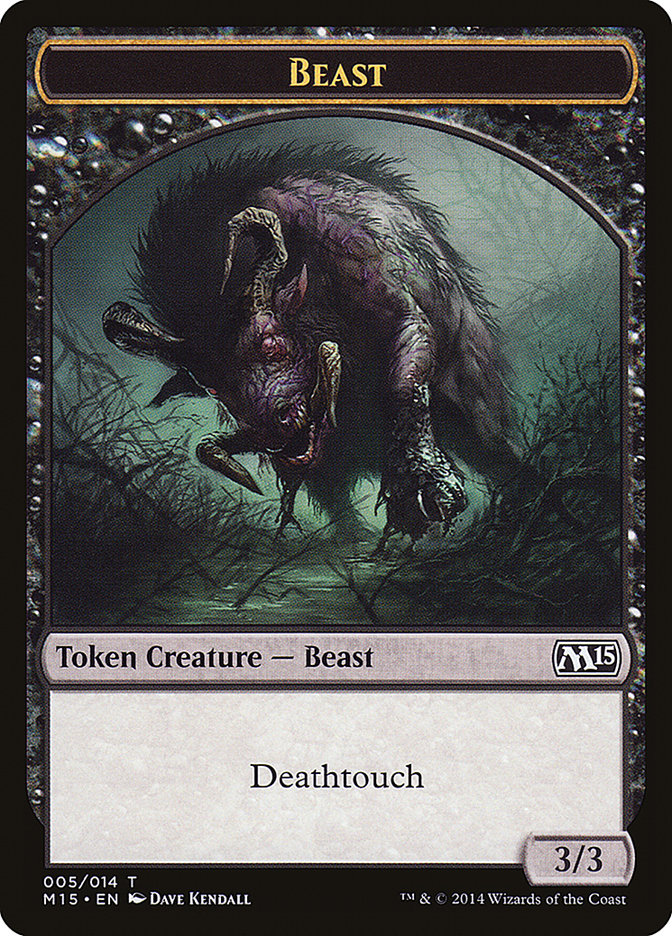 Beast (005/014) [Magic 2015 Tokens] | Magic Magpie