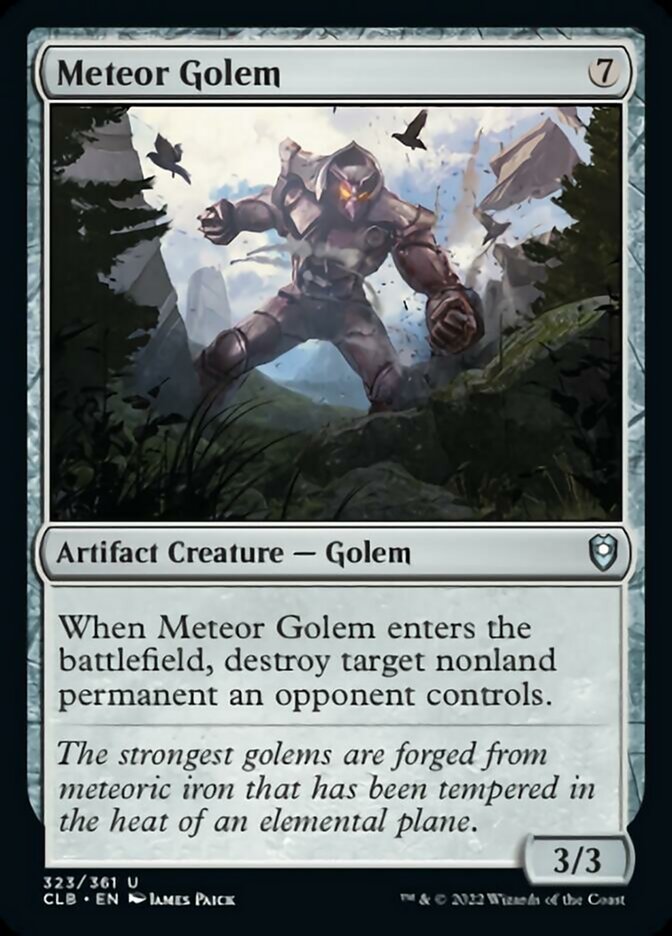 Meteor Golem [Commander Legends: Battle for Baldur's Gate] | Magic Magpie