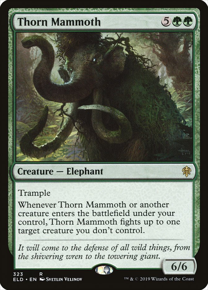 Thorn Mammoth [Throne of Eldraine] | Magic Magpie