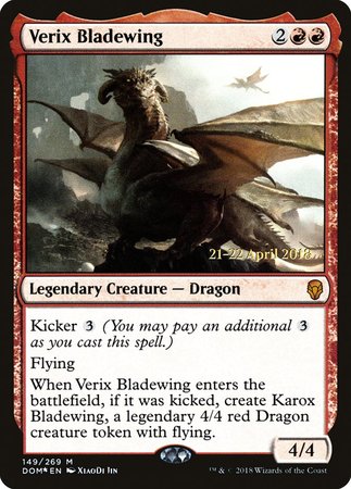 Verix Bladewing [Dominaria Promos] | Magic Magpie
