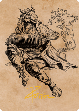 Korlessa, Scale Singer Art Card (Gold-Stamped Signature) [Commander Legends: Battle for Baldur's Gate Art Series] | Magic Magpie